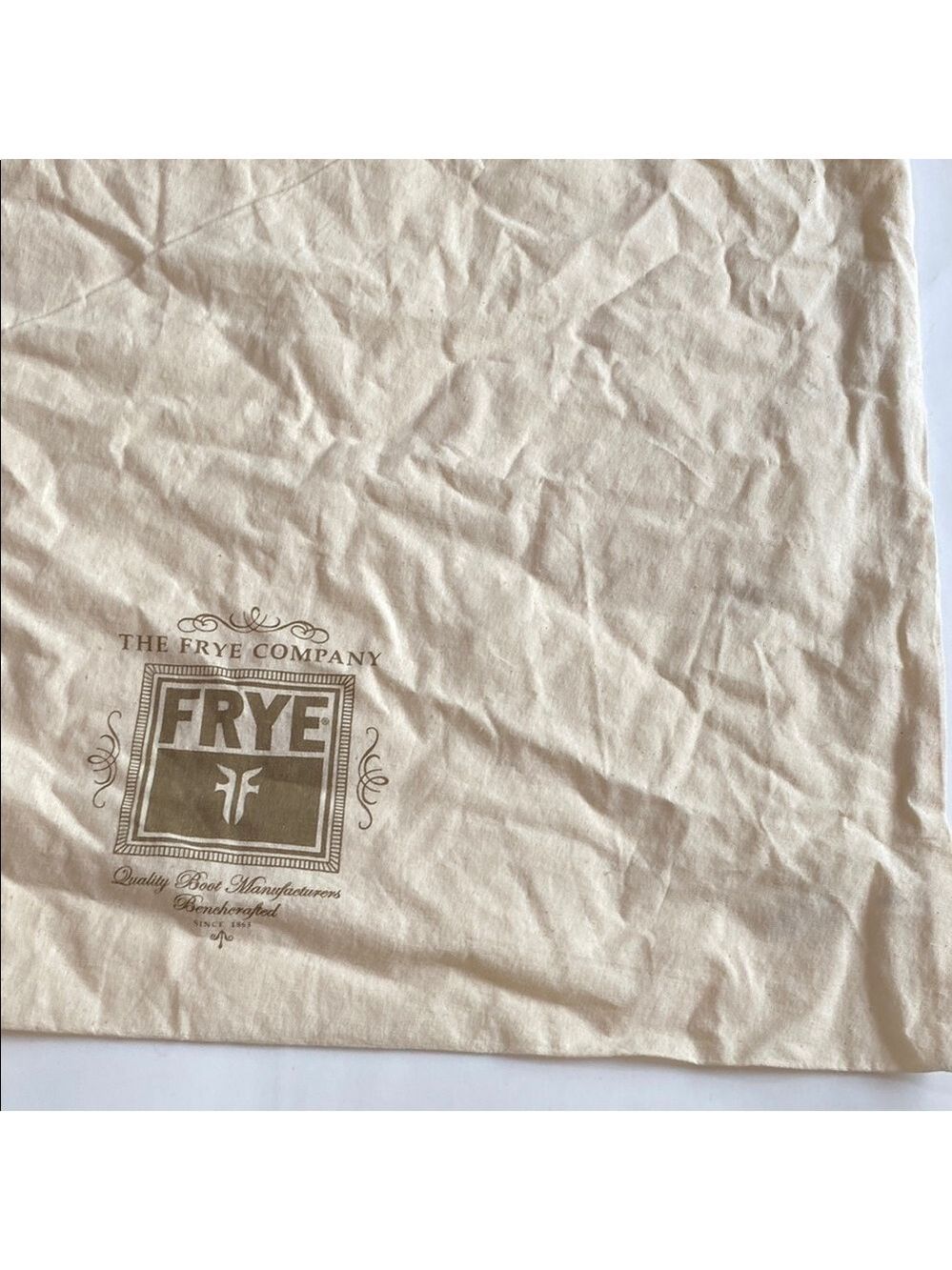 Frye Cream Dust Bag